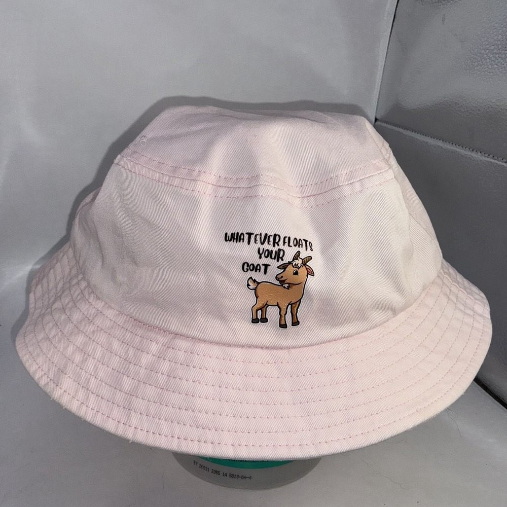 Pink Bucket Hat Whatever Floats Your Boat One Size